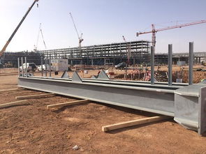 沙特北部公用工程項(xiàng)目鋼結(jié)構(gòu)開(kāi)始安裝